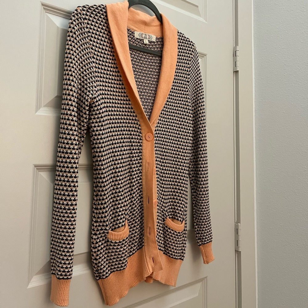 Pink Rose Drop Shoulder Cardigan